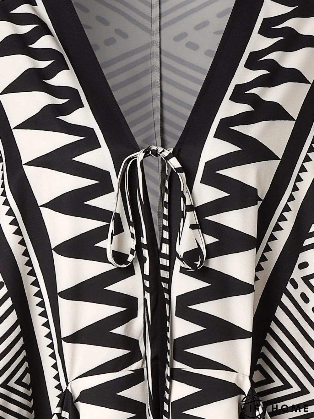 Vacation Long sleeve Elegant Ethnic Batwing Sleeve Dress | IFYHOME