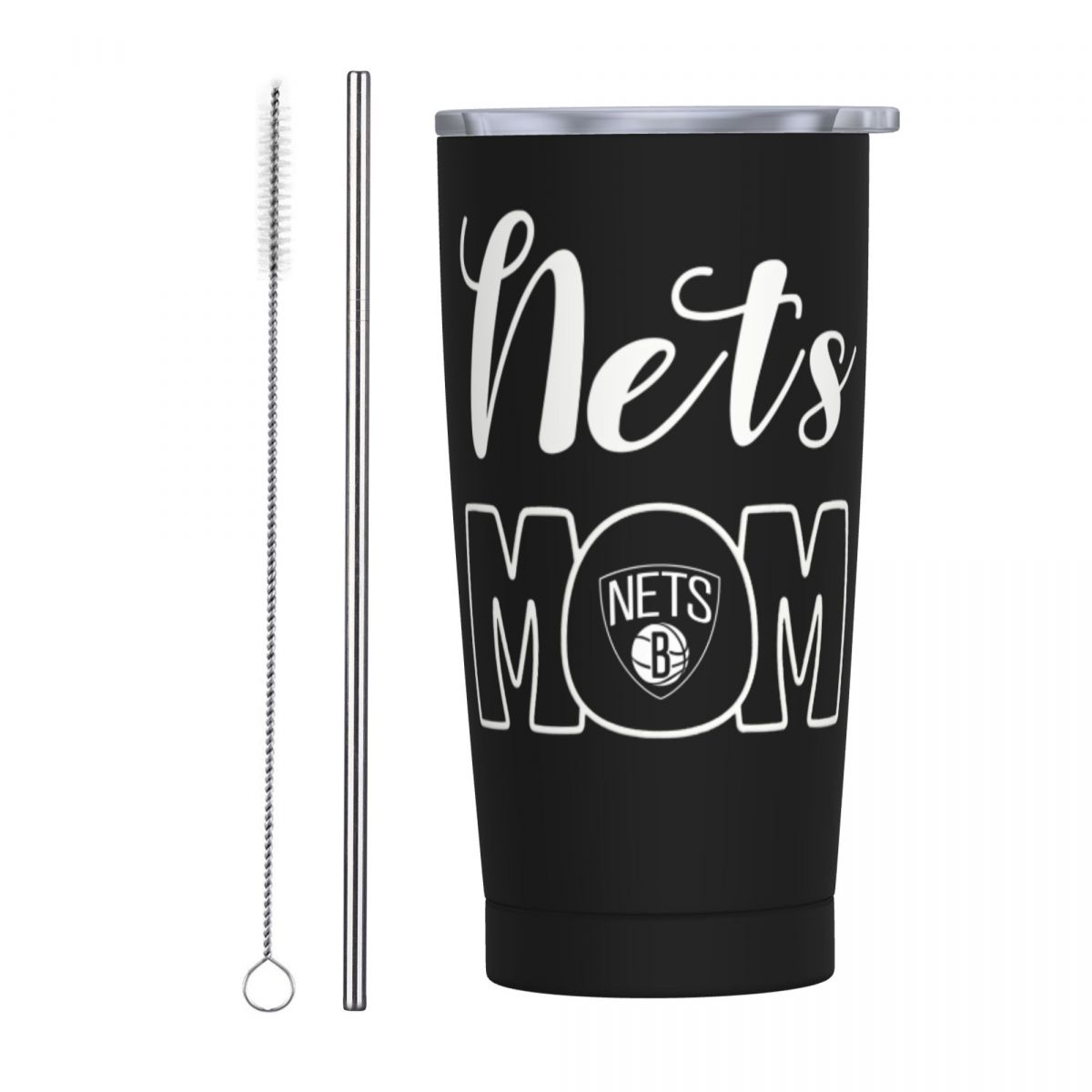 Brooklyn Nets Mom Stainless Steel Tumbler