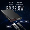 K5 Portable Charger, Ultra Light 10000mAh Mini Power Bank, USB C Input and Output, IPX8 Waterproof Fast Charging Suitable for Mobile Phone Flashlight Headlamp etc.