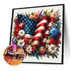 Diamond Painting -DIY Round Drill American Independence Day (40x40cm)