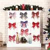 Festive Christmas Tree Gift Decor Double Layers Bowknot 
