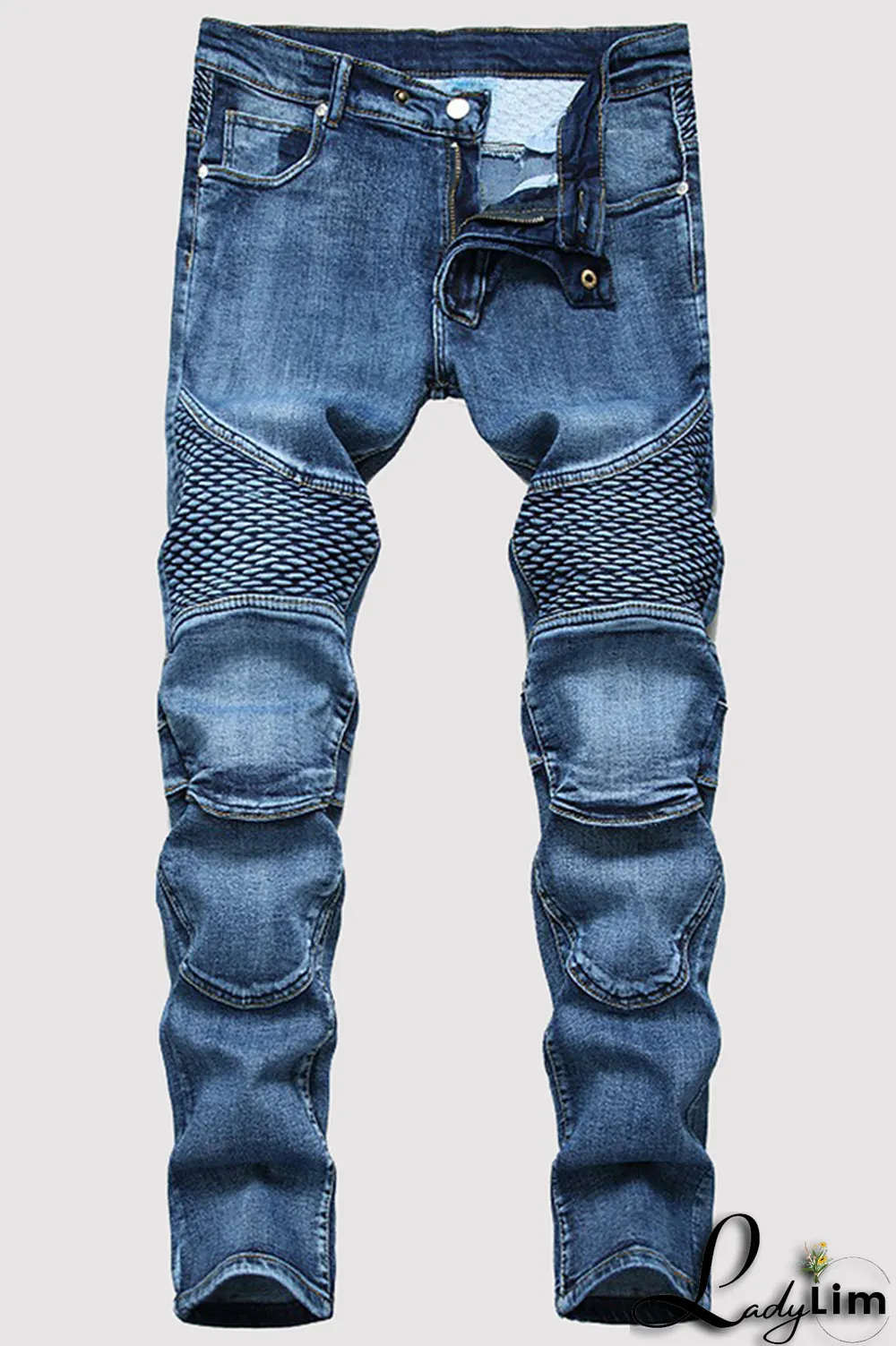 Black Gray Street Patchwork Make Old Fold Bottoms
