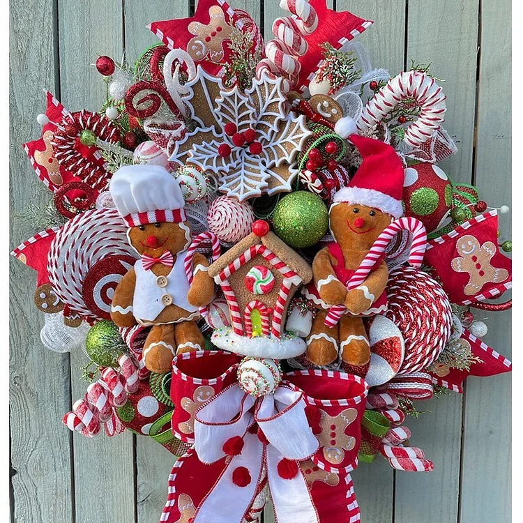 Gingerbread Christmas Wreath