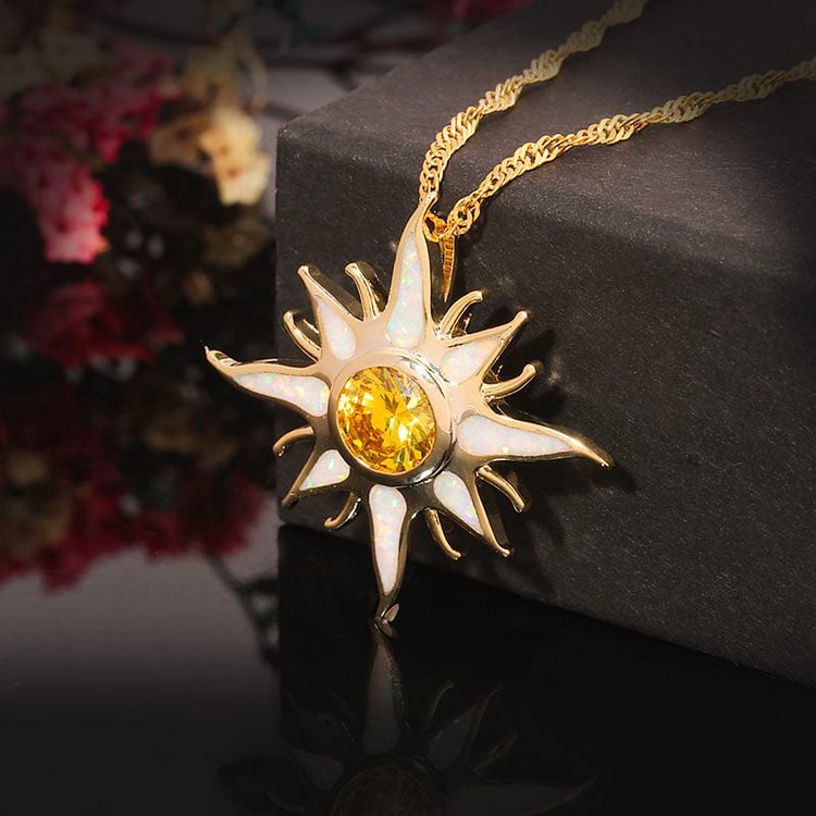 S925 Stay Wild Sun Child Necklace