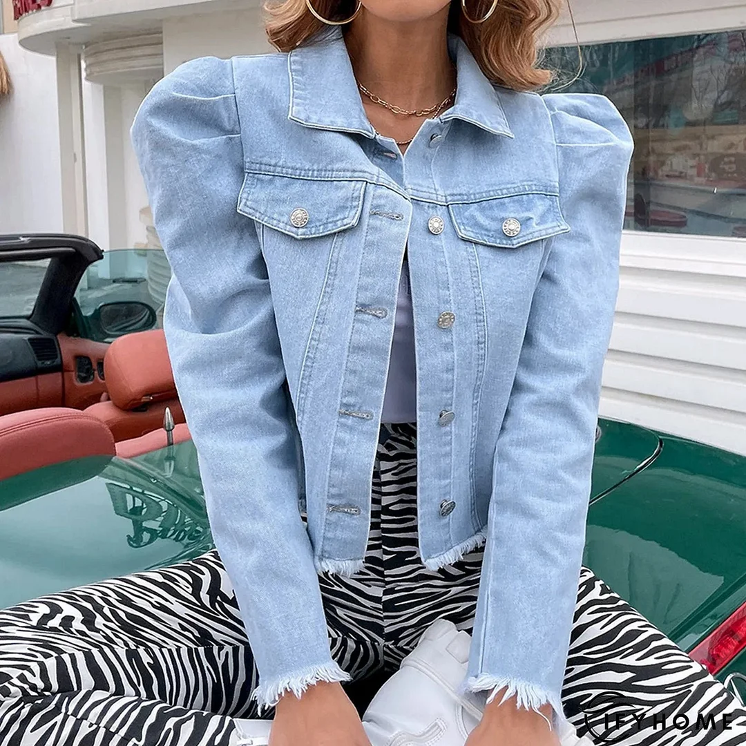 Plus Size High Street Style Chic Stylish Elegant Fashionable Versatile Denim With Trendy Turn Down Collar Winter Jacket | IFYHOME