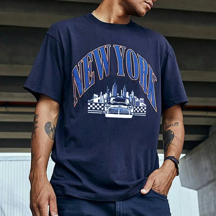 New York Graphic Print Short Sleeve T-Shirt