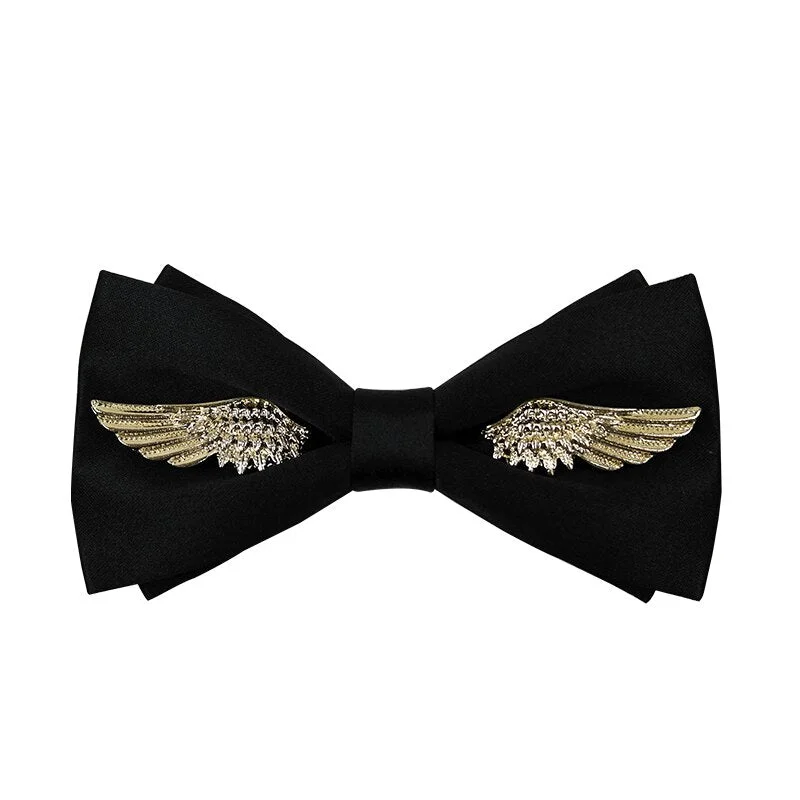 Upscale White Shirt Tassel Chain Rhinestone Bow Tie Bowtie Wedding Best Man Bowknot Red Luxury Tie Formal Dress Gifts for Men