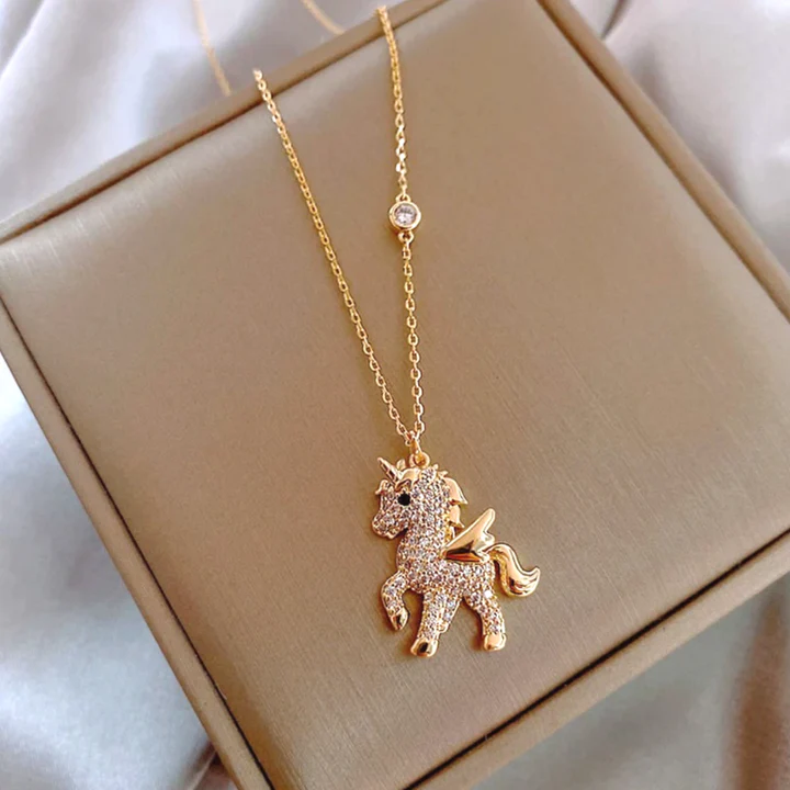 CHRISTMAS SALE 60% OFF✨NECKLACE WITH MAGICAL UNICORN