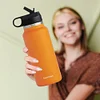 40oz Insulated Cup Mug Straw Lid Stainless Steel Thermos Water Bottle Wide Mouth