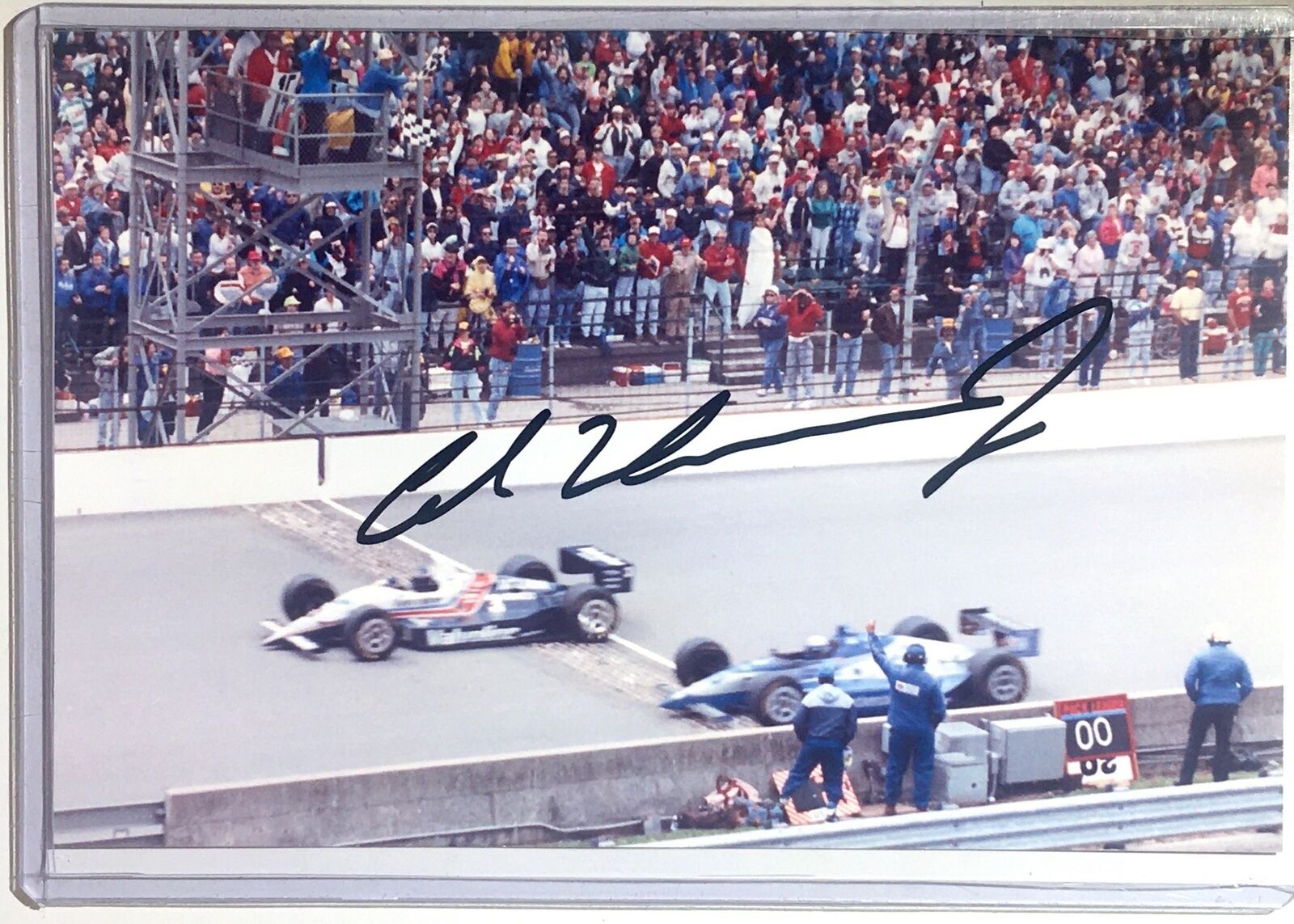 Al Unser Jr Signed 4x6 Photo Poster painting Indianapolis 500 2x Winner Indy IRL Autograph Auto