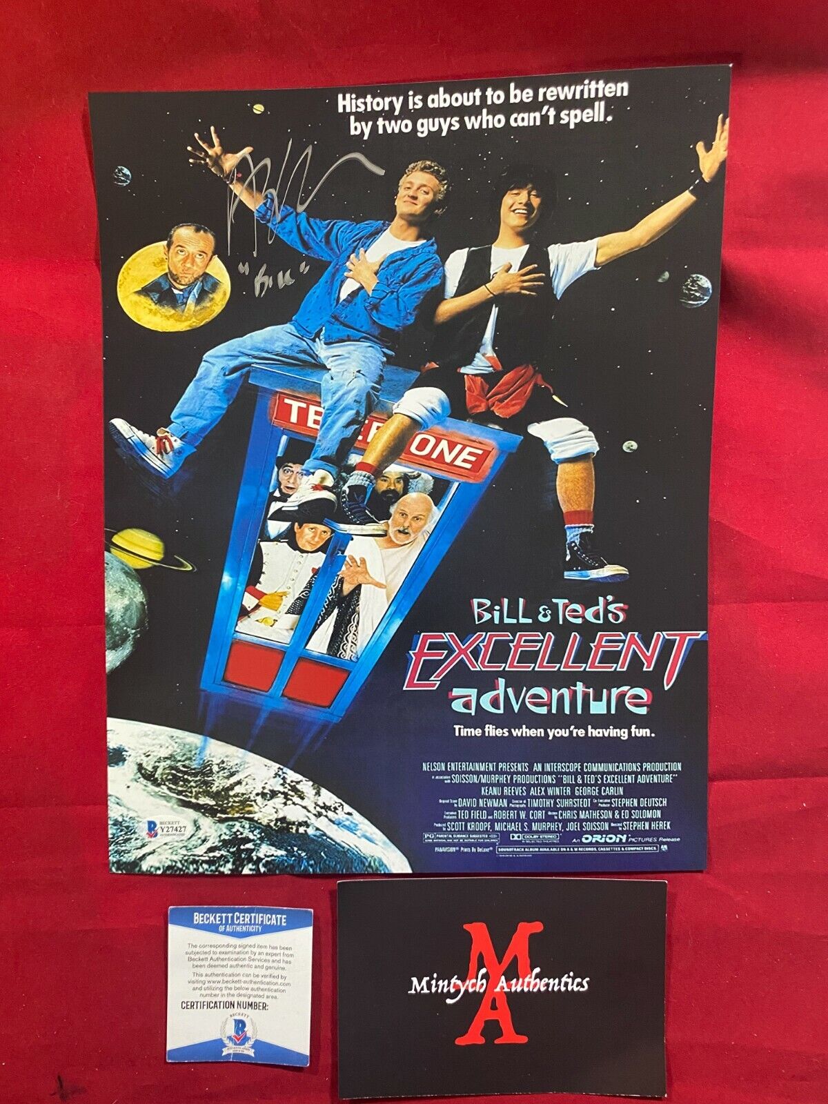 ALEX WINTER AUTOGRAPHED SIGNED 11x14 Photo Poster painting! BILL & TED'S! BECKETT COA!