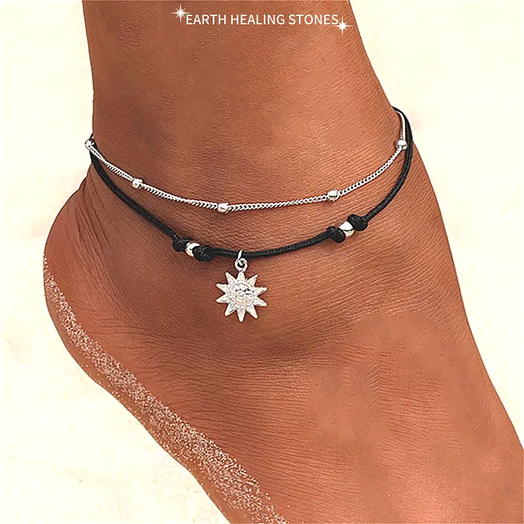 Vintage Star Pendant Anklet