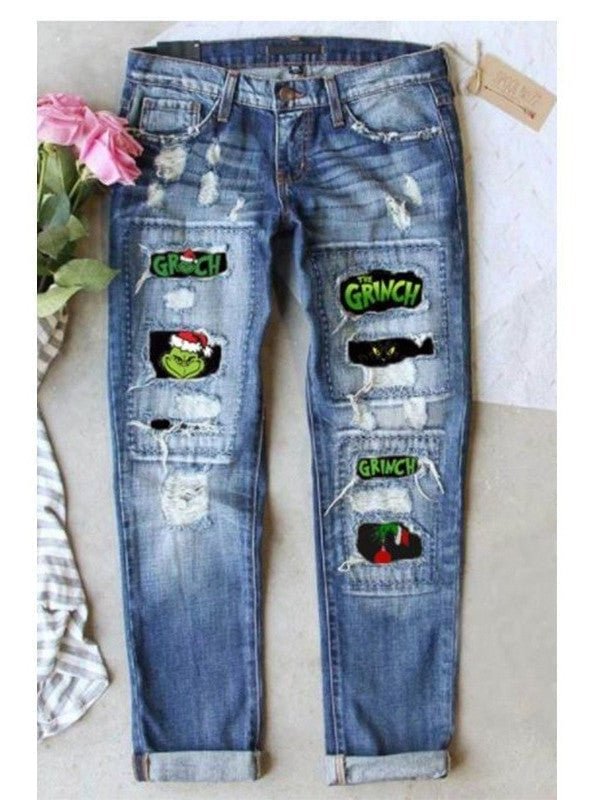 Women Bottoms Jeans Graphic