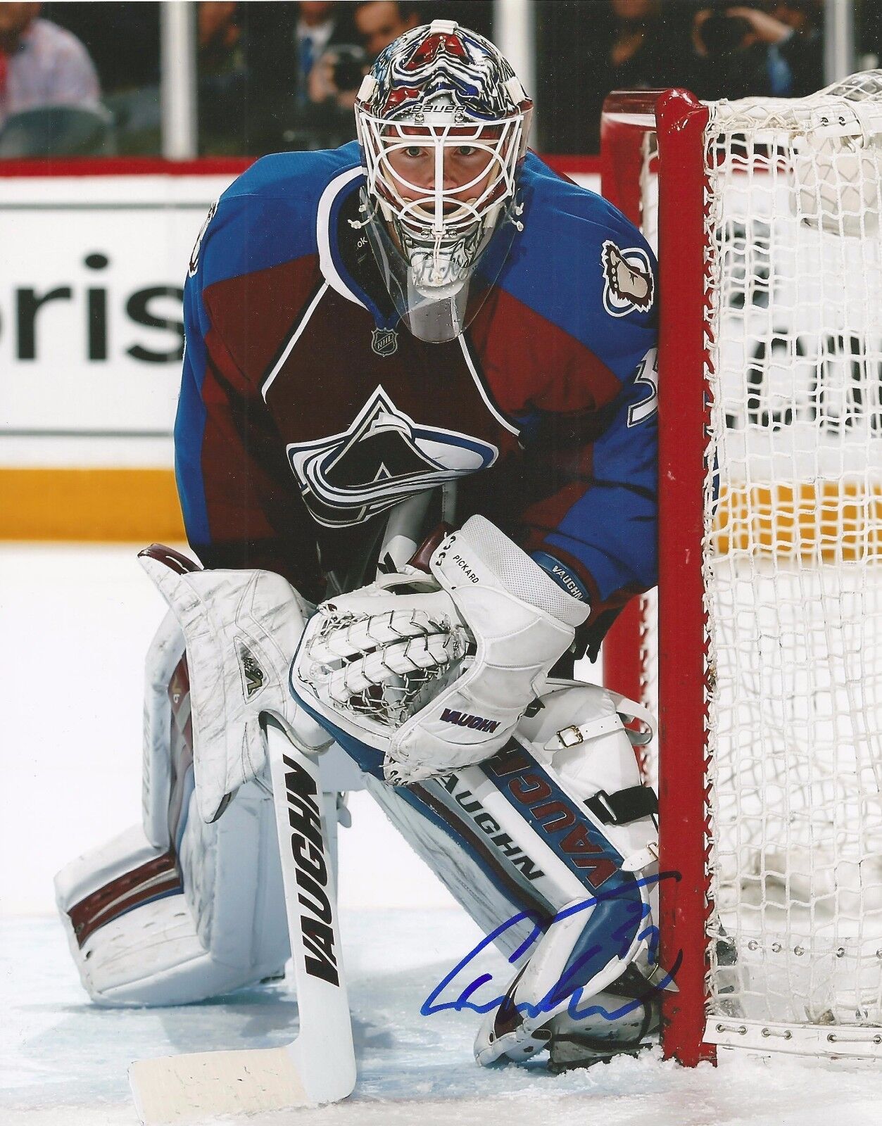 CALVIN PICKARD SIGNED COLORADO AVALANCHE 8x10 Photo Poster painting #2 w/COA