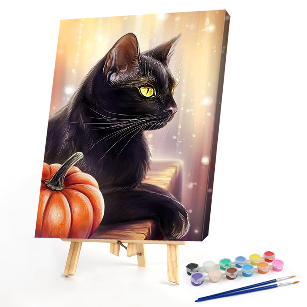 

40*50CM - Paint By Numbers - Sitting Cat, 501 Original