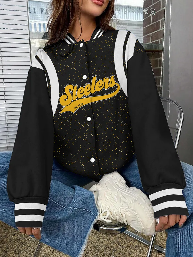 Pittsburgh Steelers National Football League 2024 Make Your Mark Unisex Varsity Jacket