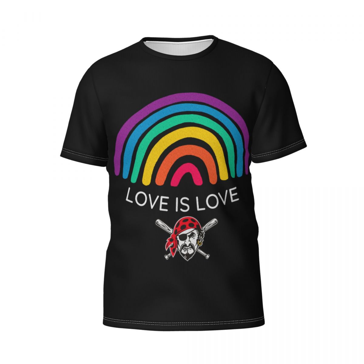 Pittsburgh Pirates Love is Love Pride Rainbow Men's T-Shirt