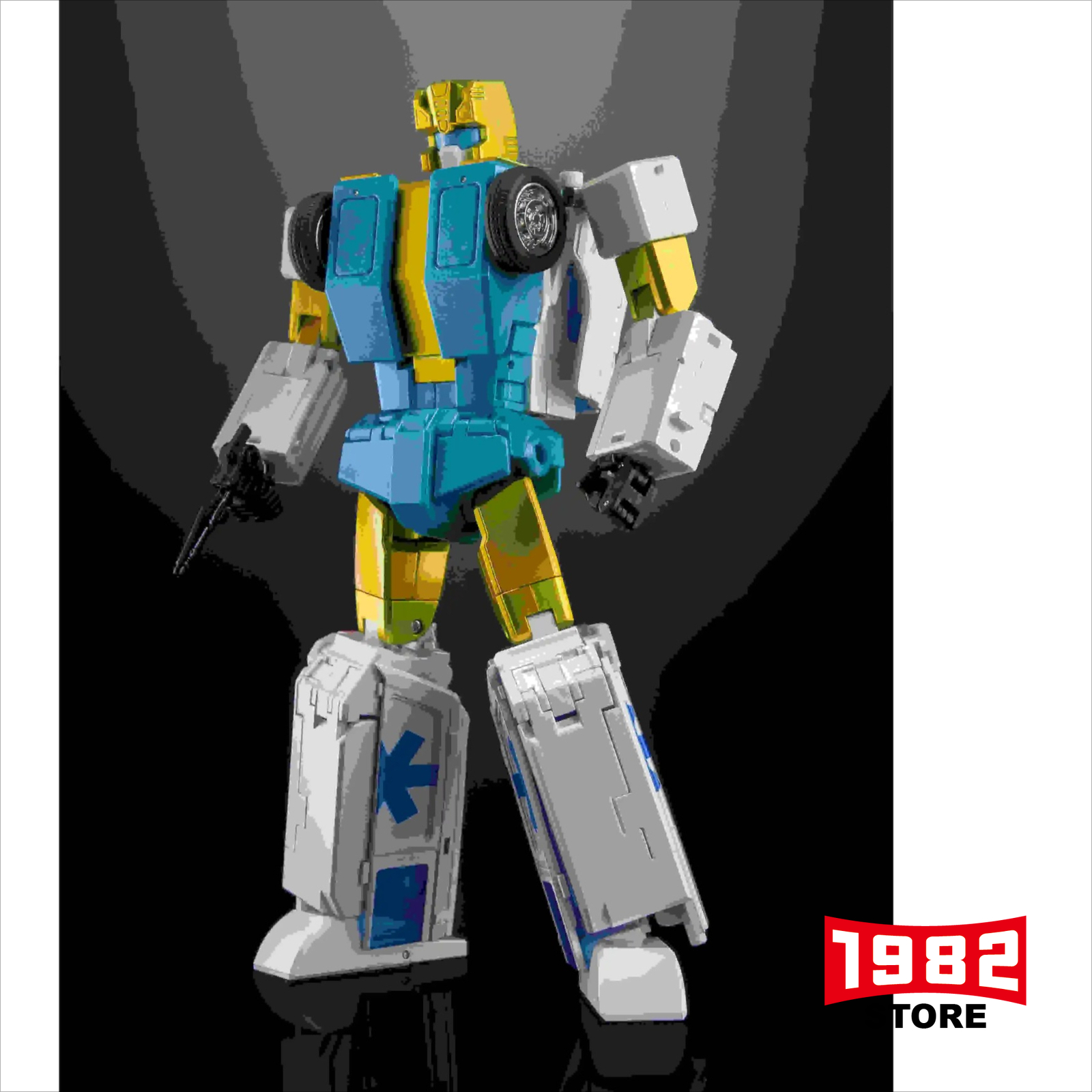 X-Transbots MX-31 G2 BASTION PARAGON, Transformers G2 Collectible, Transformers Action Figure, Mecha Toy, MP Scale, Diecast Parts, Articulated Joints, Ambulance Robot Model, Movie&TV Merchandise, Display Collection