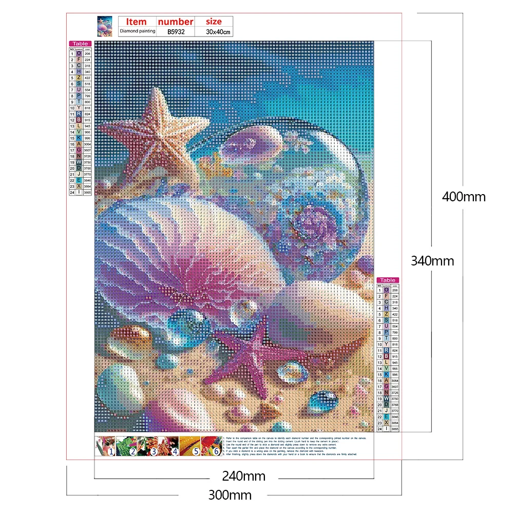 Diamond Painting - Full Round Drill - Beach(30*40cm)