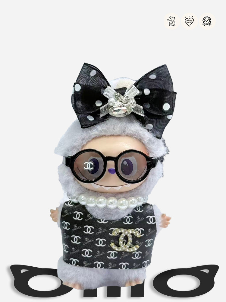 MINI Labubu Clothes Glamorous Chanel Decorated Ensemble