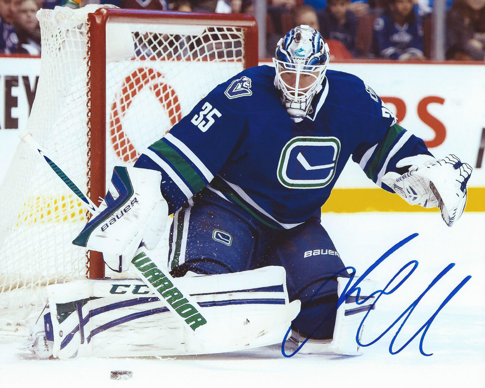 Jacob Markstrom Signed 8×10 Photo Poster painting Vancouver Canucks Autographed COA D