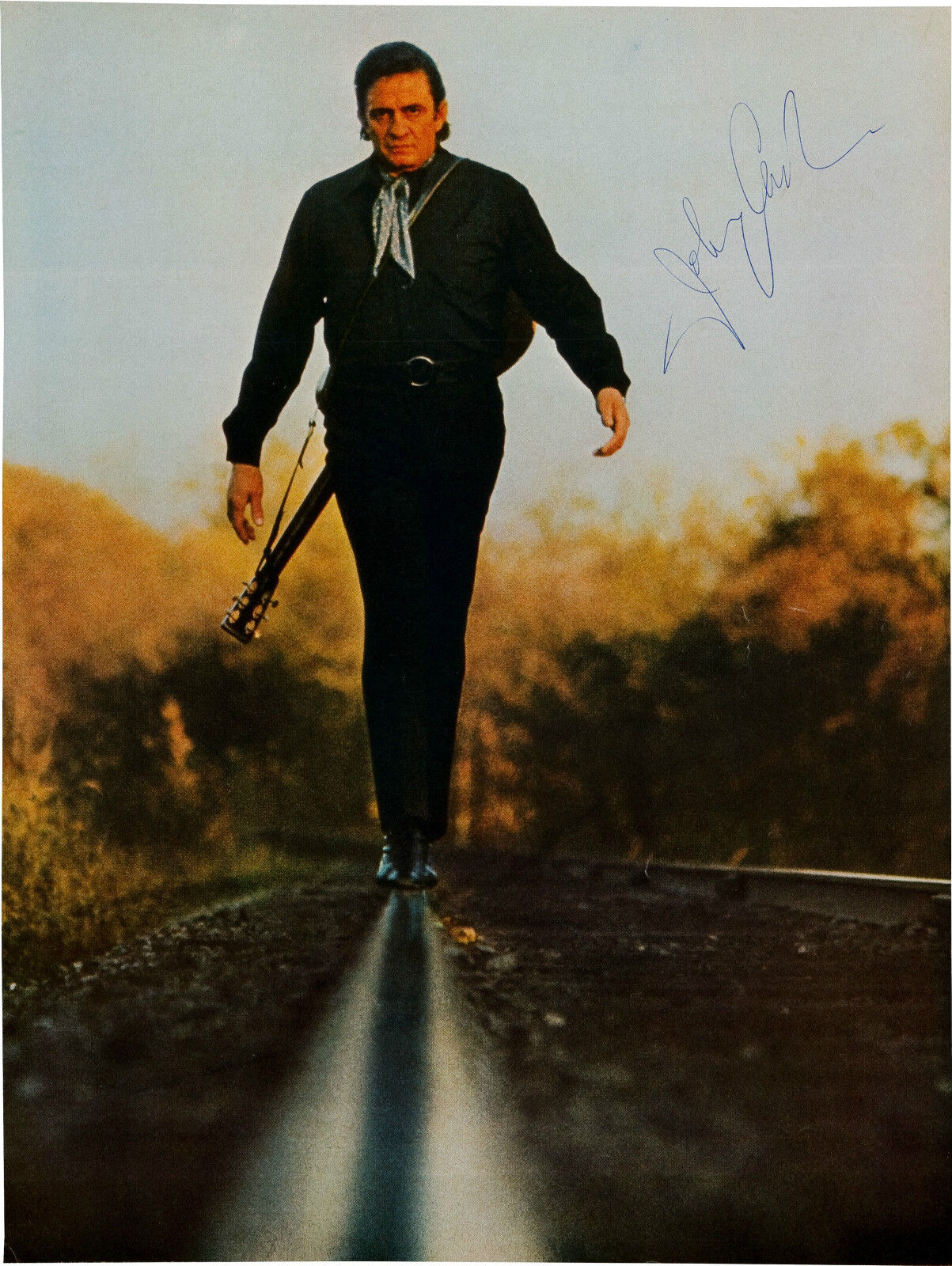 JOHNNY CASH Signed Photo Poster paintinggraph - Film / Country Singer & Actor preprint