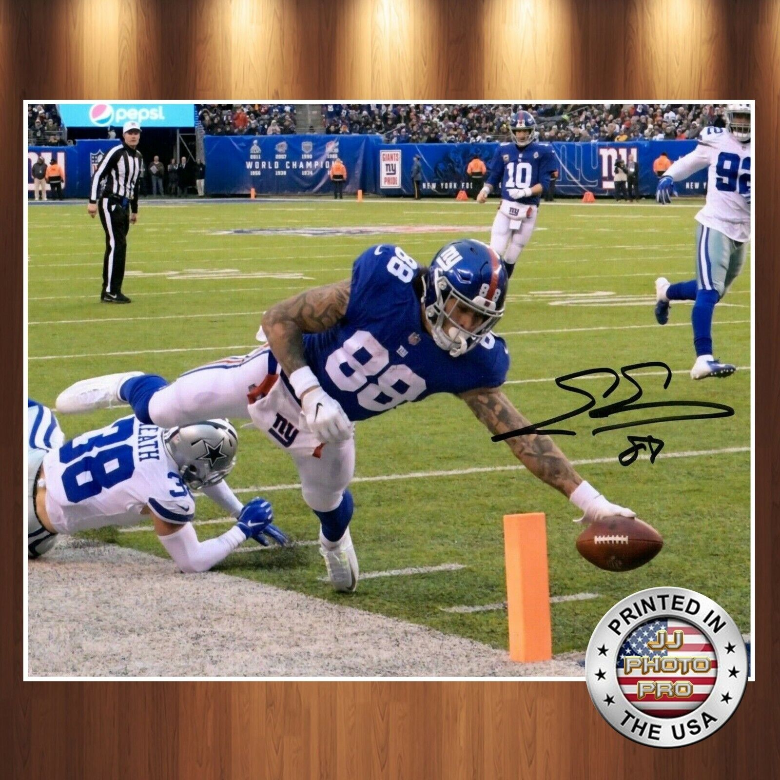 Evan Engram Autographed Signed 8x10 Photo Poster painting (Giants) REPRINT