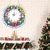 2D Flat DIY Christmas Snowman Acrylic Diamond Painting Clock Pendant Home Decor