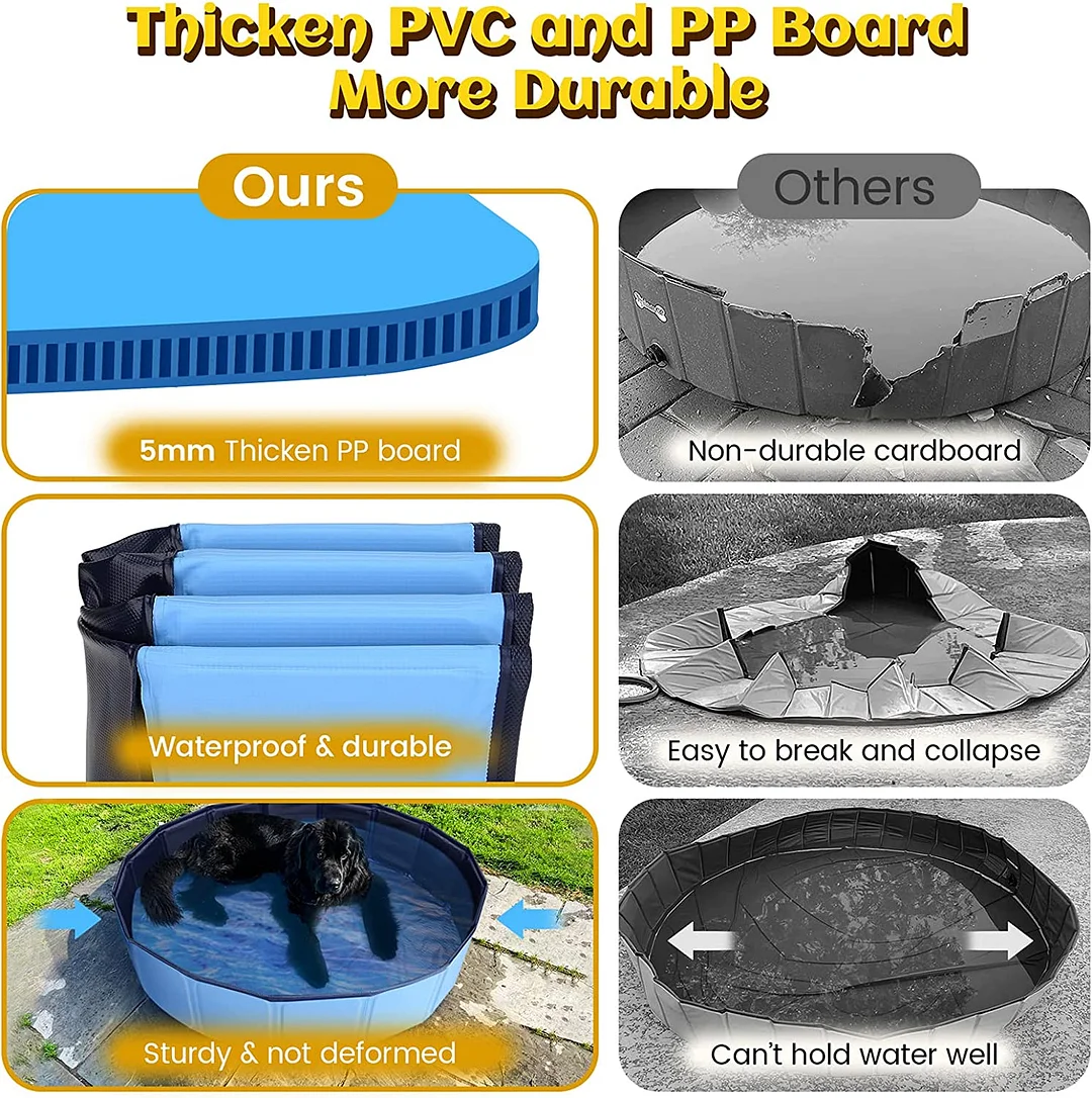 Dog Pool for Kids and Pets 32"-80"