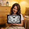 (20x30cm)DIY Butterfly Framed Handmade Pearl Painting Art Craft Kit Living Home Decor