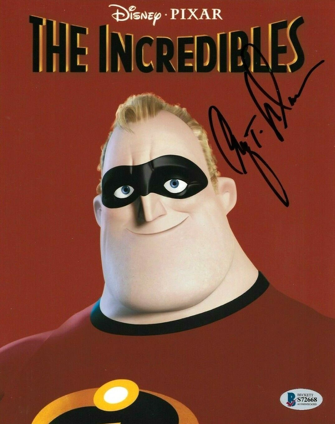 CRAIG T NELSON HAND SIGNED AUTOGRAPHED 8X10 INCREDIBLES Photo Poster painting WITH BECKETT COA