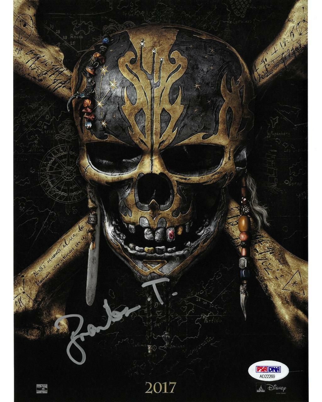 Brenton Thwaites Signed Pirates of the Caribbean 8x10 Photo Poster painting PSA/DNA #AD22269