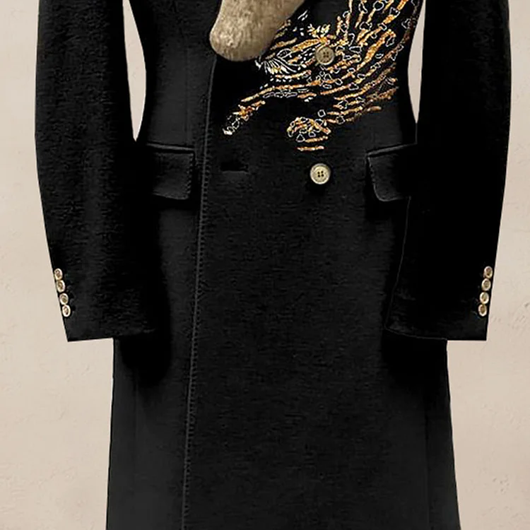 Men's Autumn & Winter Elegant Warm Long Coat-inspireuse