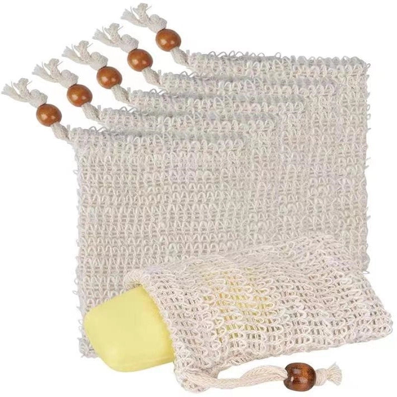 Vacation Solid Color Cotton And Linen Foaming Net