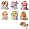6Pcs Acryl Cupcake Clips - 5d DIY Handwerk Modeaccessoires