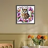 Diamond Painting-DIY Full Round Drill Owl(40*40CM)