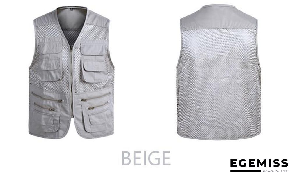 Men Multi-Pocket Classic Waistcoat Male Sleeveless Unloading Solid Coat Work Vest Tactical Masculino Jacket | EGEMISS