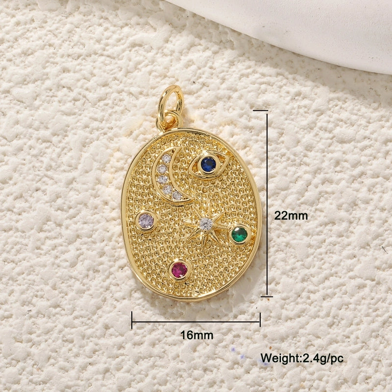 1 Piece Copper Devil’s Eye Jewelry Accessories Pendant