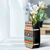(US Local)Mandala Acrylic Double Sided Special Shape Diamond Painting Vase for Home