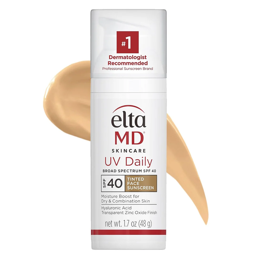 Tinted Face Sunscreen Moisturizer, Tinted Moisturizer for Face with SPF, Great for Dry, Combination, and Normal Skin