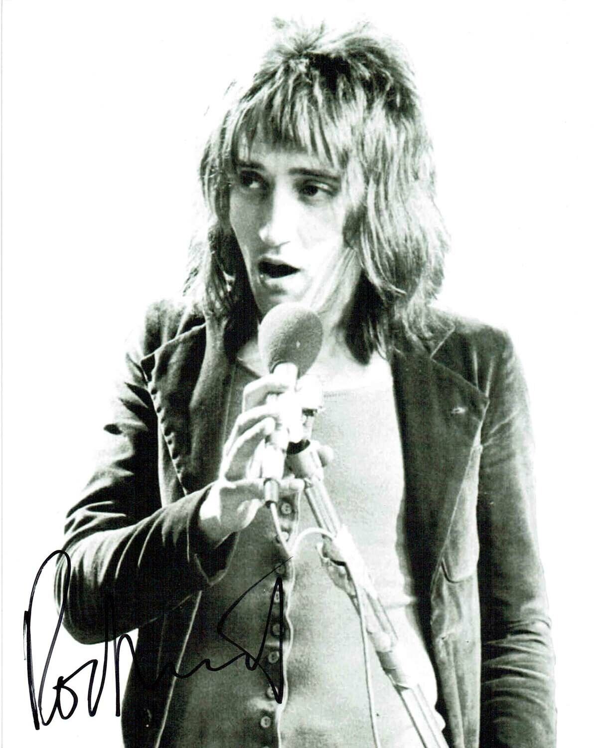 Rod STEWART SIGNED Autograph 10x8 Photo Poster painting A AFTAL RD COA Music Rock Singer Legend