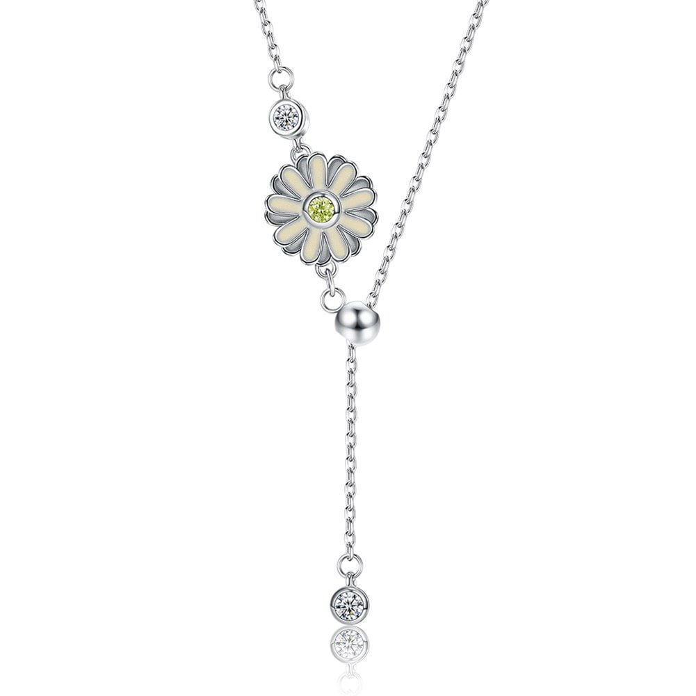Small Chrysanthemum Push-Pull Necklace