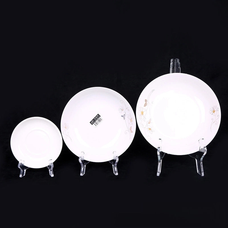 Imitation Acrylic Plate Holder Decorative Plate Rack Display Plate Rack Tray Bracket Tray Rack Photo Base Photo Frame Shelf