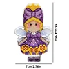 Aster DIY Cross Stitch Kit 14CT Thread Art Needlework Fridge Magnets 7x11cm tapestrymarket