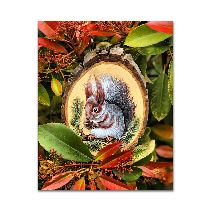 Jeffpuzzle™-JEFFPUZZLE™ Eastern Gray Squirrel Wooden Jigsaw Puzzle