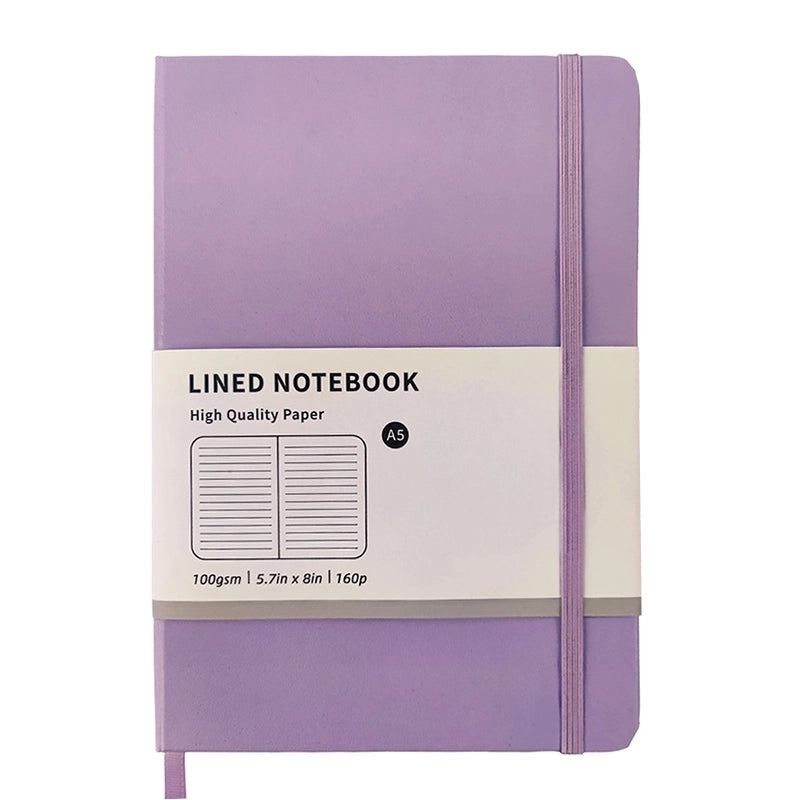 1 Piece Solid Color Learning Paper Preppy Style Notebook