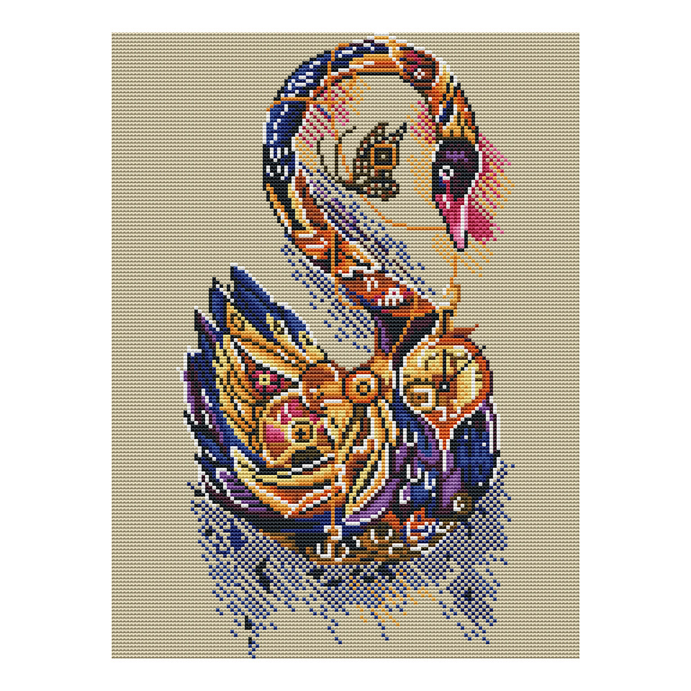 

Swan - 11CT Stamped Cross Stitch - 36*46CM, 501 Original
