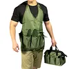 9-Piece Oxford Cloth Work Apron with Multiple Pockets Garden Tool Storage Apron for Gardening in Flower Beds Vegetable Patches