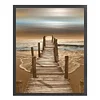 Beach - 18CT Stamped Cross Stitch - 36*46cm - Natural