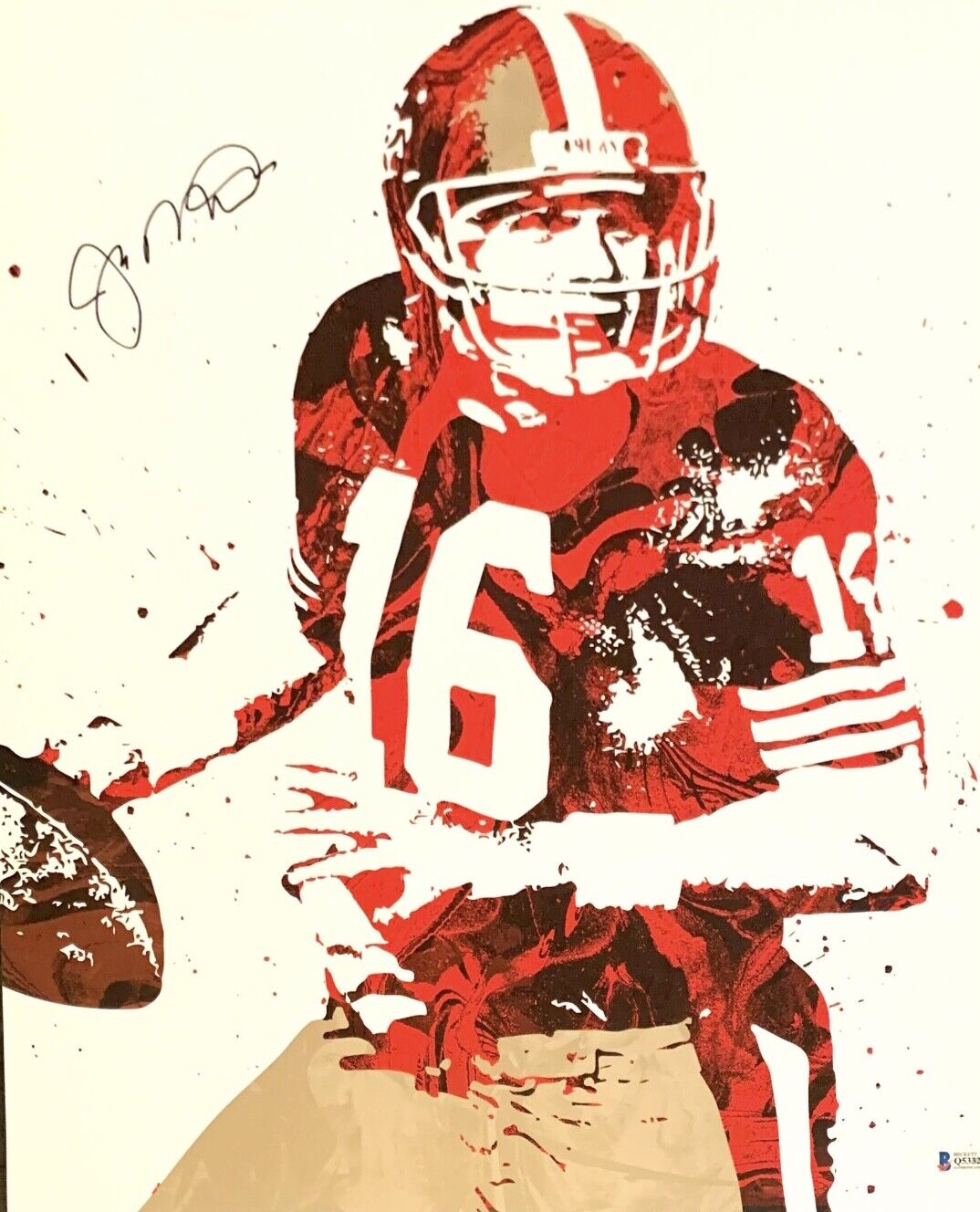 Joe Montana Signed 16x20 Photo Poster painting *Art Print *SB MVP *HOF BAS Q53326 49ers